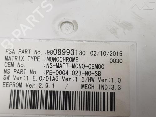 Instrument cluster PEUGEOT 5008 (0U_, 0E_) 1.2 | BP13631160C47 