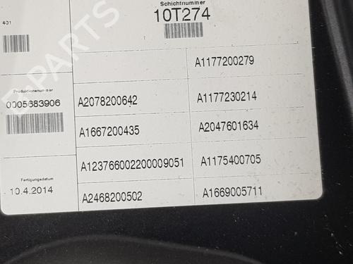 Front right window mechanism MERCEDES-BENZ CLA Coupe (C117) CLA 200 CDI (117.301) | BP7205794C23 
