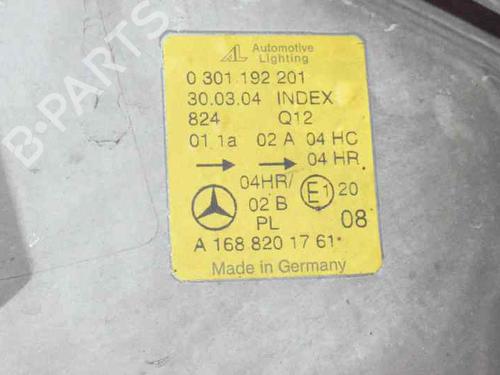 Left headlight MERCEDES-BENZ A-CLASS (W168) A 170 CDI (168.009, 168.109) | BP792954C28 