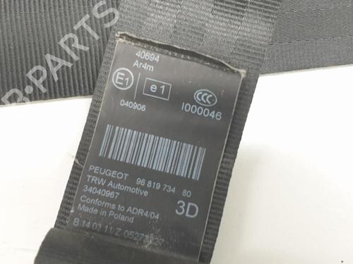 Rear right seatbelt PEUGEOT 5008 (0U_, 0E_) 1.6 HDi | BP8162450I28 