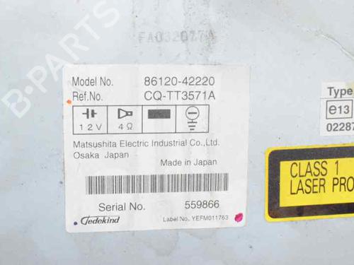 Radio TOYOTA RAV 4 III (_A3_) 2.2 D 4WD (ALA30_, ALA30R) | BP766443E6 