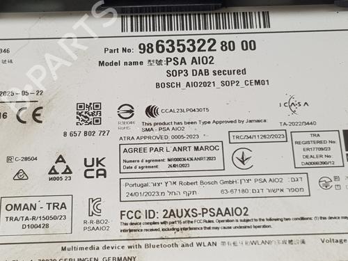 Electronic module PEUGEOT RIFTER  | BP34354944M83  - Image 9