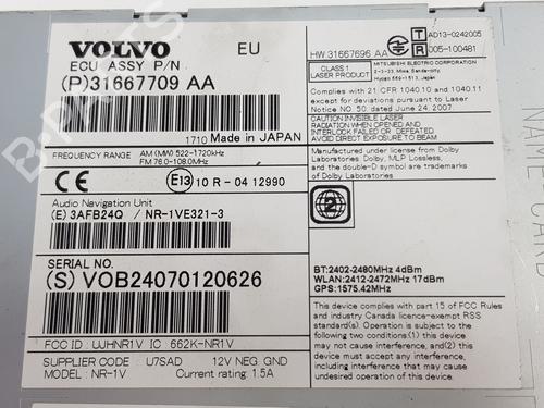 Radio VOLVO V40 Hatchback (525) T2 | BP37718727E6 - Image 6
