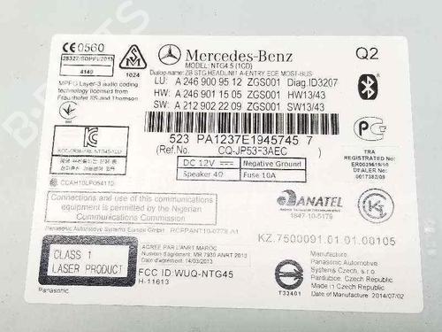 Electronic module MERCEDES-BENZ GLA-CLASS (X156) GLA 220 CDI (156.903) | BP7278368M83 