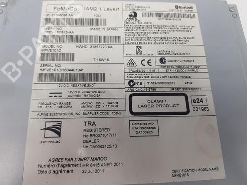 Radio VOLVO V40 Hatchback (525) D2 | BP10720670E6 