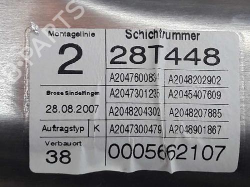 Rear right window mechanism MERCEDES-BENZ C-CLASS (W204) C 220 CDI (204.002) | BP3658926C25 