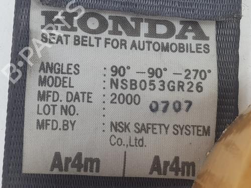 Rear right seatbelt HONDA CR-V I (RD) 2.0 16V 4WD (RD1, RD3) | BP17707318I28 