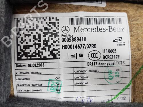 Rear right panel MERCEDES-BENZ CLA Coupe (C117) CLA 200 CDI / d (117.308) | BP11379199C61 