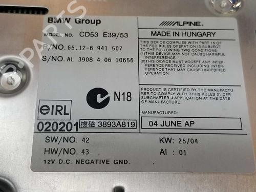 Radio BMW X5 (E53) 3.0 d | BP3384344E6 