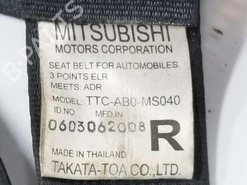 Rear right seatbelt MITSUBISHI L200 / TRITON (KA_T, KB_T) 2.5 DI-D 4WD (KB4T) | BP6967741I28 