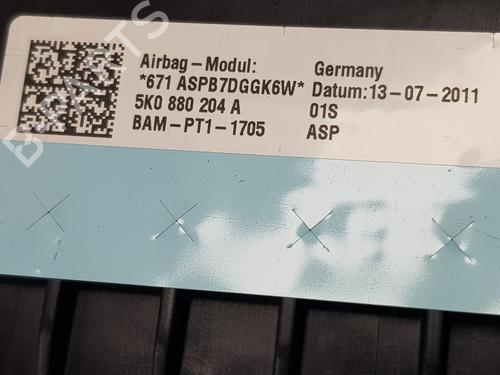 Airbag Kit VW GOLF VI Convertible (517)  | BP29548066C86 