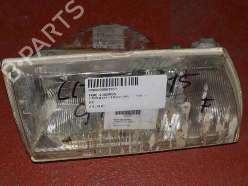 Used Left headlight CITROËN C15 Box Body/MPV (VD_) 1.8 D (60 hp) 1168635