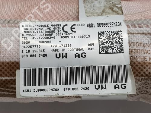 Right curtain airbag SEAT ARONA (KJ7, KJP)  | BP26698526C12 