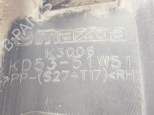 Højre bagtil skærm liste MAZDA CX-5 (KE, GH) 2.2 D AWD (KE2AW) | BP21763721C137 