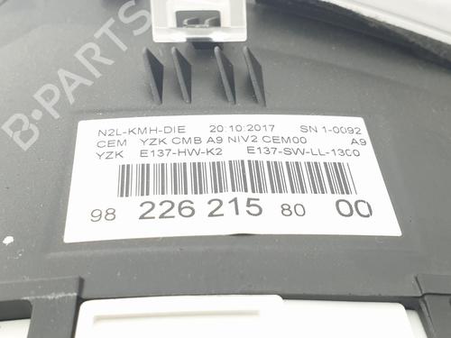 Instrument cluster PEUGEOT 208 I (CA_, CC_) 1.6 HDi / BlueHDi 75 | BP17044049C47
