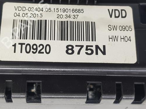 Instrument cluster VW TOURAN (1T1, 1T2) 1.9 TDI | BP16349445C47 