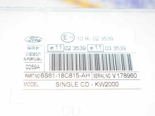 Radio FORD FIESTA V (JH_, JD_) 1.4 16V | BP792032E6 