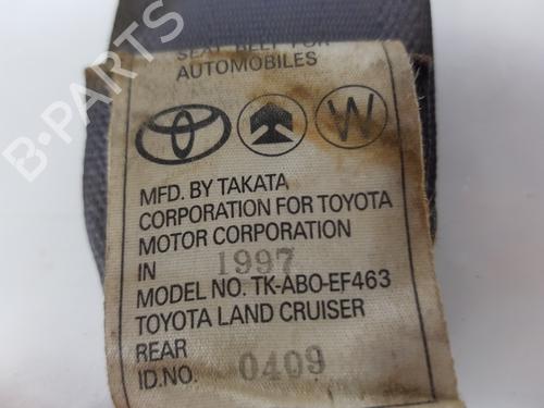 Rear right seatbelt TOYOTA LAND CRUISER 90 (_J9_) 3.0 TD (KZJ90_, KZJ95_, KZJ90R, KZJ95R, KZJ90W, KZJ95W) | BP27516852I28 