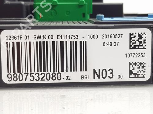 Fuse box PEUGEOT 208 I (CA_, CC_) 1.2 VTI 82 | BP29010788E1 