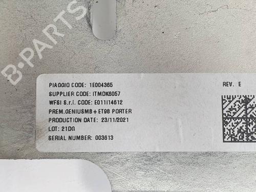 Electronic module PIAGGIO PORTER NP6 (NP6) 1.5 CNG | BP39191685M83 - Image 4