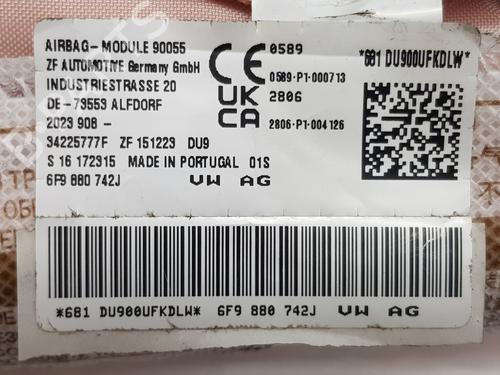 Right curtain airbag SEAT ARONA (KJ7, KJP)  | BP29029031C12 