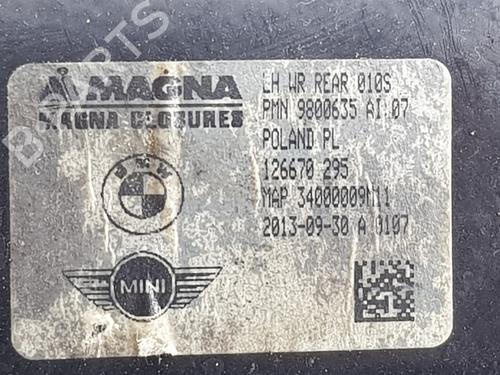 Rear left window mechanism MINI MINI CLUBVAN (R55) Cooper D | BP30706796C24