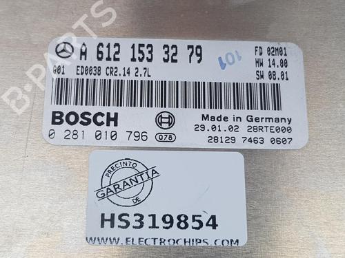 Engine control unit (ECU) MERCEDES-BENZ M-CLASS (W163) ML 270 CDI (163.113) | BP13880600M57 