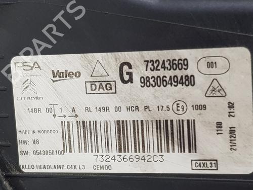 Left headlight CITROËN C4 III (BA_, BB_, BC_) BLUEHDI 110 (BBYHSA) | BP37429931C28 - Image 6