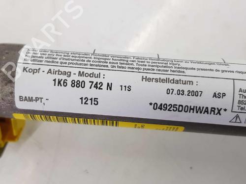 Right curtain airbag VW GOLF V (1K1) 2.0 GTI | BP6213607C12 