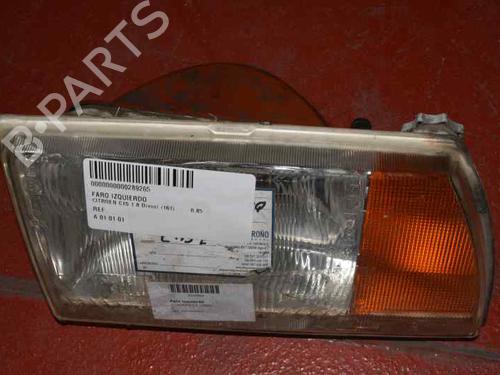 Used Left headlight CITROËN C15 Box Body/MPV (VD_) 1.8 D (60 hp) 1168629