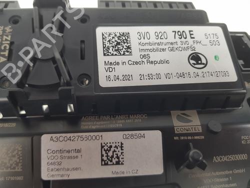 Instrument cluster SKODA SUPERB III Estate (3V5) 2.0 TDI | BP22553994C47 