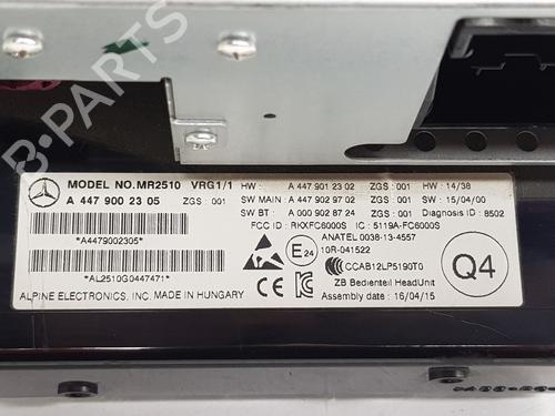 Radio MERCEDES-BENZ VITO Tourer (W447) 114 CDI (447.701, 447.703, 447.705) | BP29630583E6 