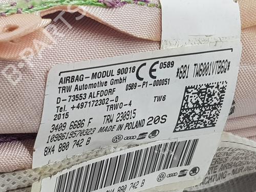 Right curtain airbag AUDI A1 Sportback (8XA, 8XF)  | BP27716200C12 