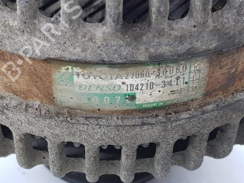 Alternator TOYOTA LAND CRUISER PRADO (_J12_) 3.0 D-4D (KDJ120, KDJ125) | BP27701184M7 
