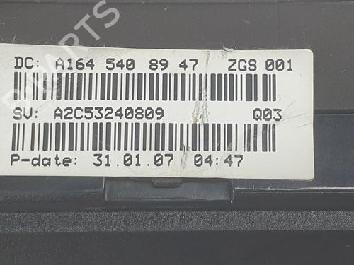 Instrument cluster MERCEDES-BENZ M-CLASS (W164) ML 320 CDI 4-matic (164.122) | BP9120285C47 