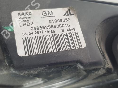 Left headlight OPEL COMBO Box Body/MPV (X12) 1.3 CDTI (B05) | BP16895944C28 