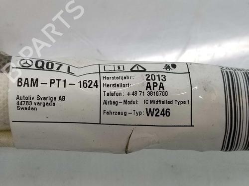 Left curtain airbag MERCEDES-BENZ B-CLASS Sports Tourer (W246, W242) B 200 CDI (246.201) | BP7163493C11 