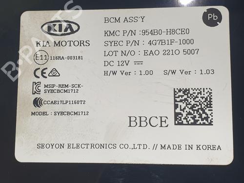 Electronic module KIA STONIC (YB) | BP38408495M83 - Image 3