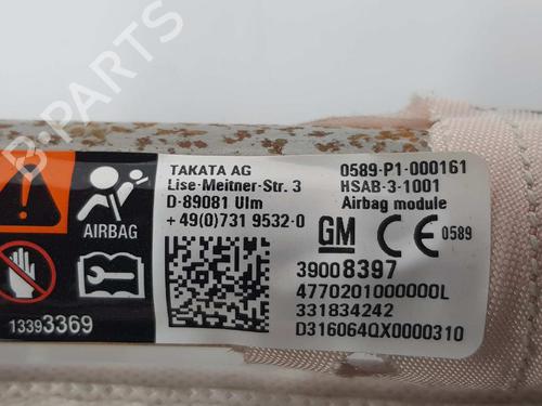 Left curtain airbag OPEL ASTRA K (B16) 1.6 CDTi (68) | BP5749267C11 