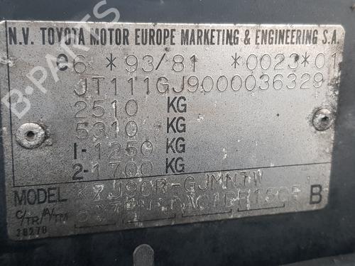 Differensial forvogn TOYOTA LAND CRUISER 90 (_J9_) 3.0 TD (KZJ90_, KZJ95_, KZJ90R, KZJ95R, KZJ90W, KZJ95W) | BP31042128M23 