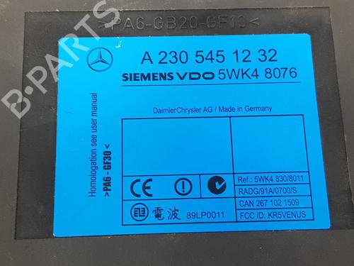 Comfort control module MERCEDES-BENZ SL (R230) 500 (230.475) | BP8668730M56 