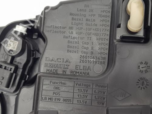 Right headlight DACIA SANDERO III  | BP34181261C29  - Image 7