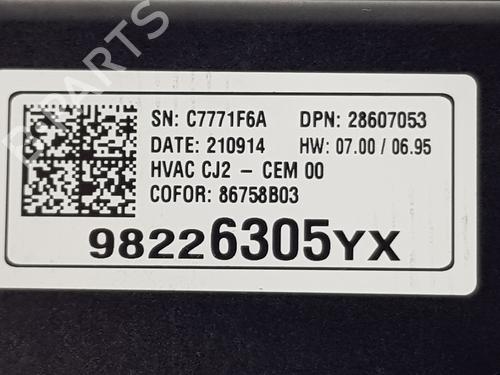 Climate control OPEL CROSSLAND X / CROSSLAND (P17, P2QO) 1.2 (75) | BP21265265I5 