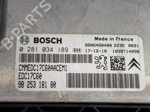 Engine control unit (ECU) PEUGEOT PARTNER Box Body/MPV 1.6 BlueHDi 100 | BP30569480M57 