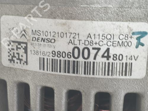 Alternator PEUGEOT 208 I (CA_, CC_) 1.2 VTI 82 | BP29010825M7