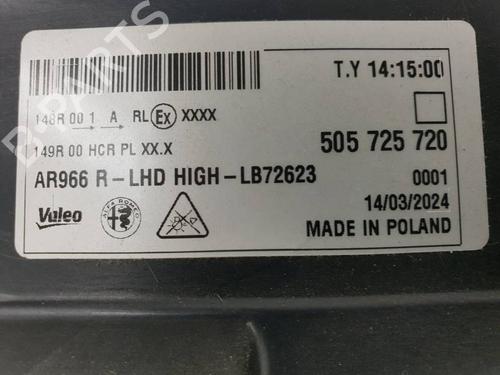 Right headlight ALFA ROMEO JUNIOR (626_, 627_)  | BP40091968C29  - Image 6
