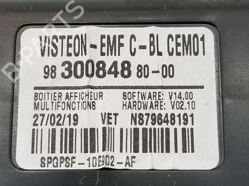 Display monitor CITROËN SPACETOURER Bus (V_) 2.0 BlueHDi 150 4x4 | BP7844146C48 