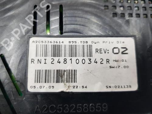 Instrument cluster RENAULT MEGANE III Hatchback (BZ0/1_, B3_) 1.5 dCi | BP9697737C47 