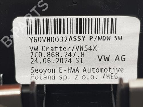 Left front window switch VW CRAFTER Van (SY_, SX_)  | BP29535483I27 