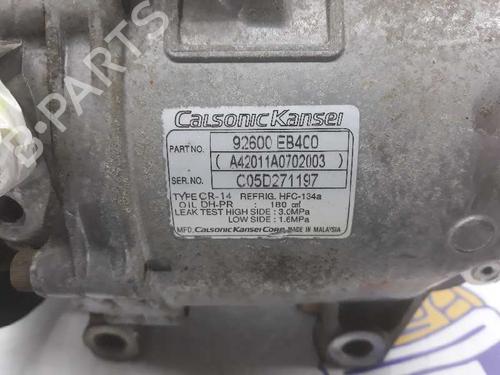 AC compressor NISSAN NAVARA NP300 (D40) 2.5 dCi 4WD | BP1266491M34 